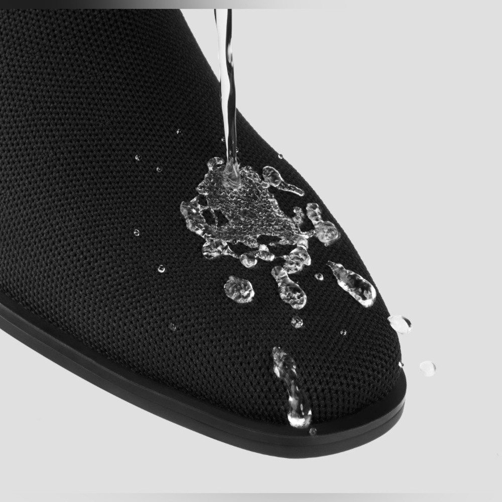 Vivaia Ryan Pro‎ Black Ankle Boots Water Repellent Chelsea Sz 9 Square Toe EU 40 - Picture 10 of 11